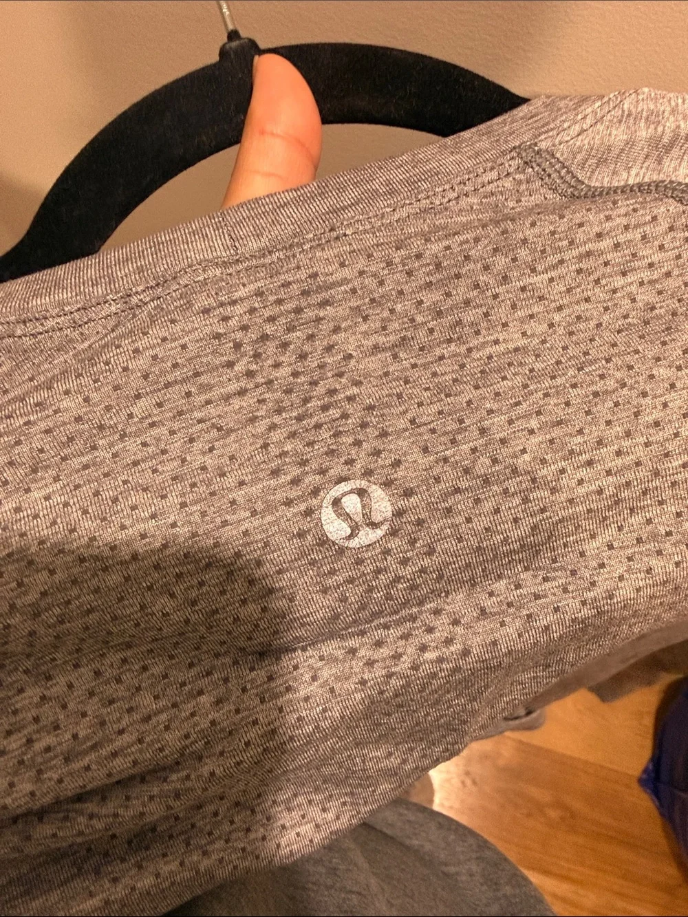 lululemon athletica Heather Gray Long-Sleeve Crew Top